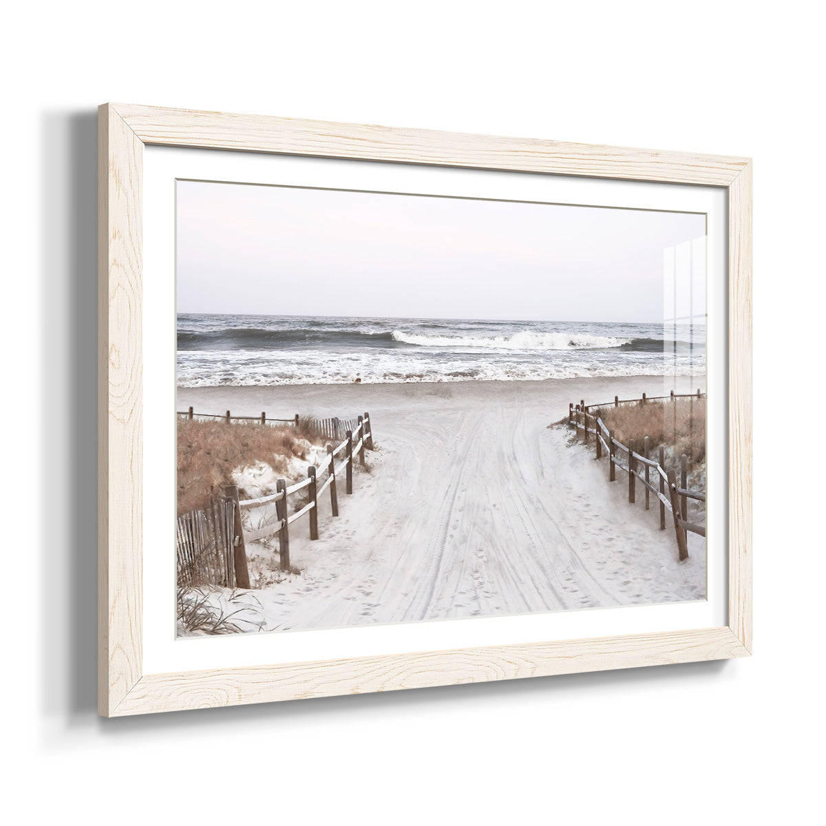 OBX Path - Barnwood Framed Art Print