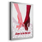 Groovy Love II - Modern Framed Canvas Print