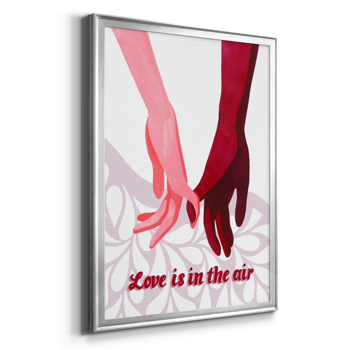 Groovy Love II - Modern Framed Canvas Print