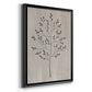 Leaves and Wood II - Modern Framed Canvas Print