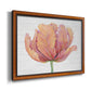 Single Pink Bloom I Premium Framed Canvas- Ready to Hang