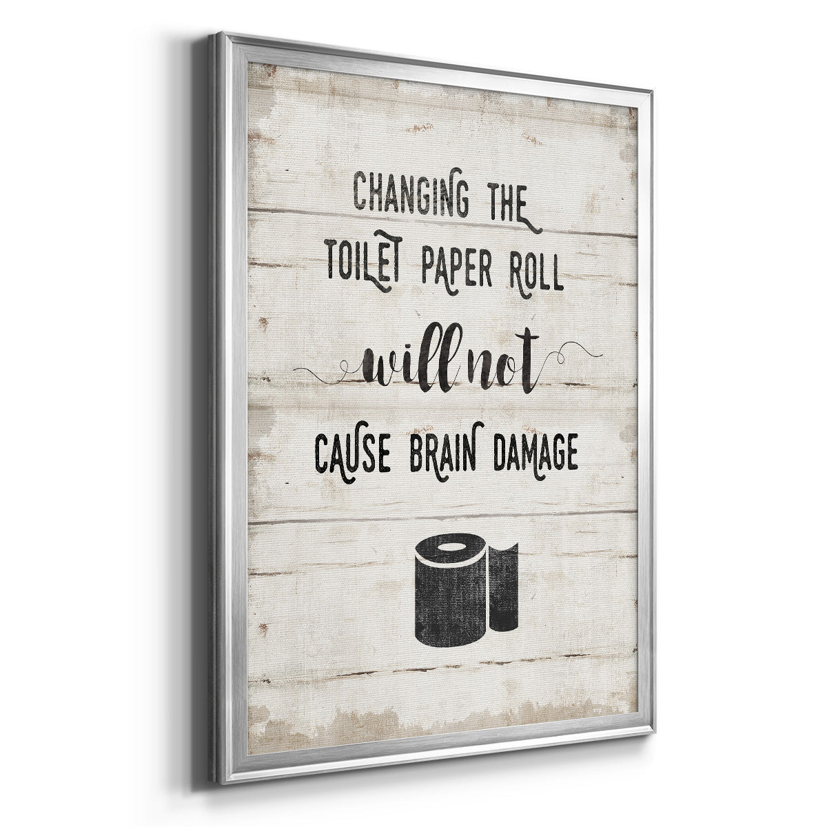 Changing the Roll - Modern Framed Canvas Print