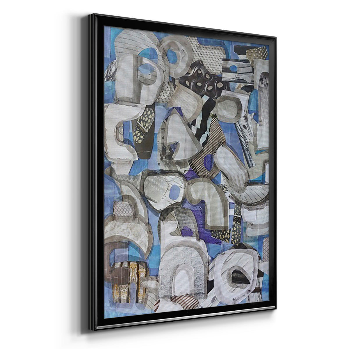 Mediterranean Port I - Modern Framed Canvas Print