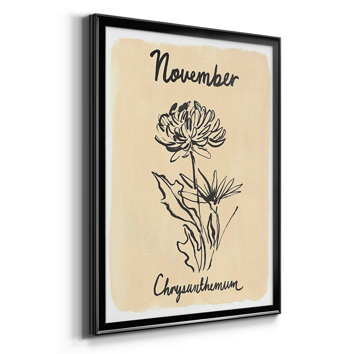 Birth Month XI - Modern Framed Canvas Print