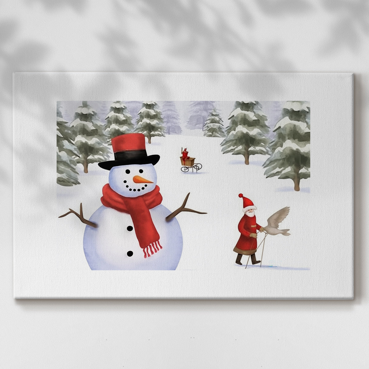 Pearled Fir at Dawn - Canvas Art Print