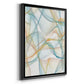 Curves and Waves IV - Modern Framed Canvas Print