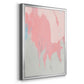 Blushing Abstract II - Modern Framed Canvas Print