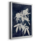 Indigo Botanical I Revisited - Modern Framed Canvas Print