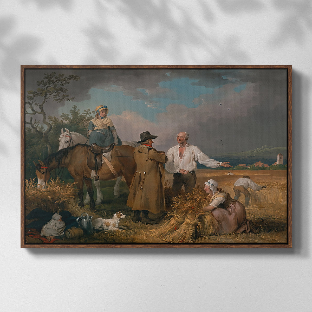 The Reapers, 1800 - Floater Framed Canvas Print