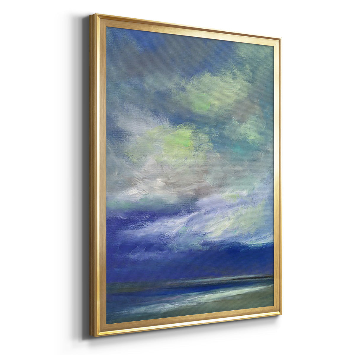 Island Dusk - Modern Framed Canvas Print