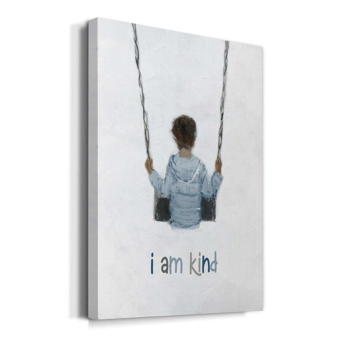 Boy on a Swing Premium Gallery Wrapped Canvas - Ready to Hang