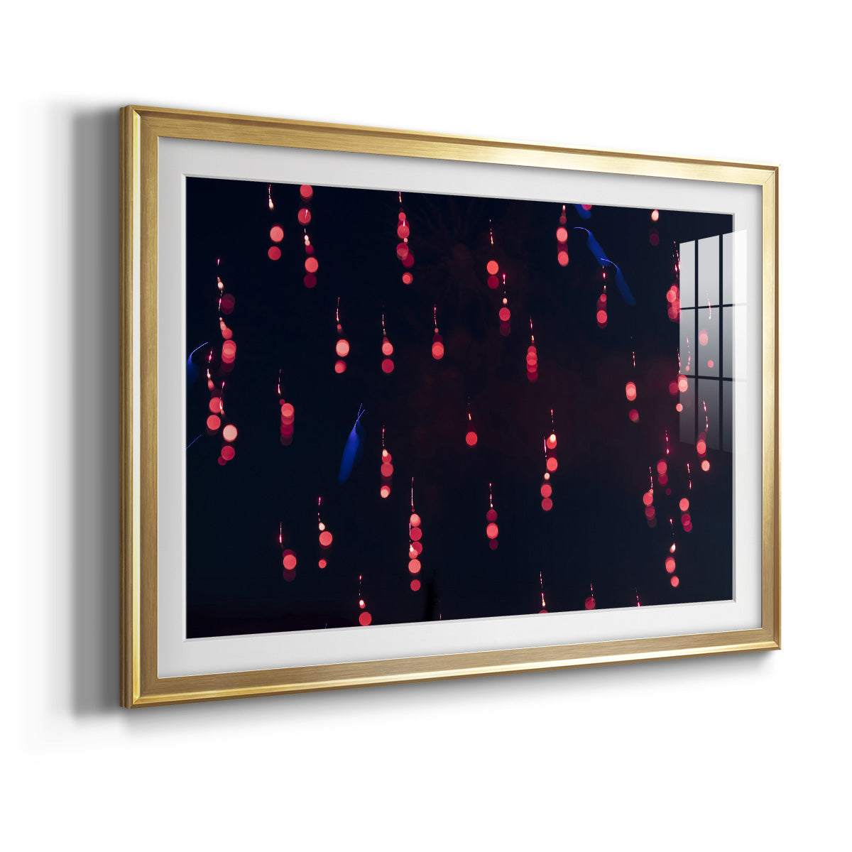 Crimson Constellation - Modern Framed Art Print