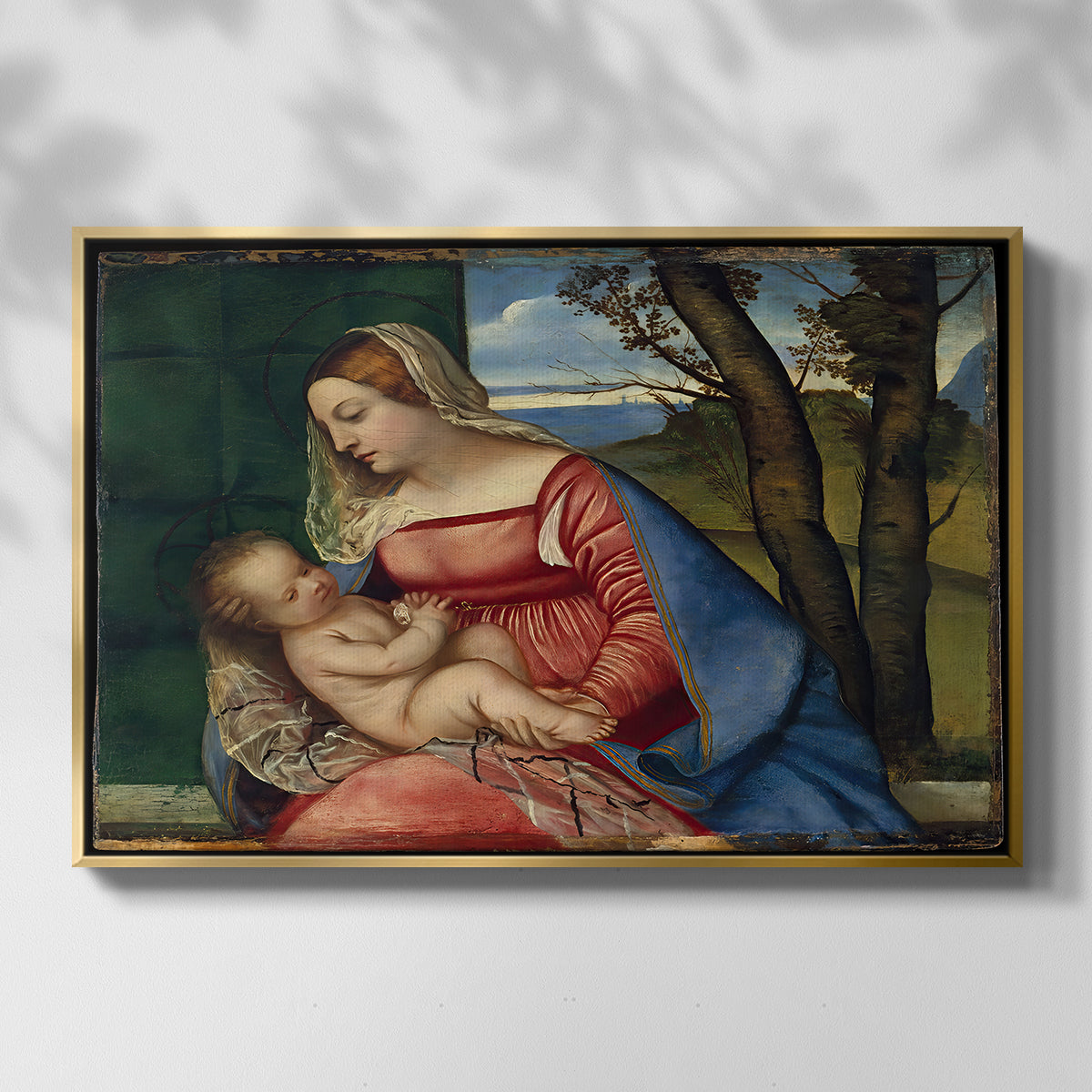 Madonna and Child, c. 1508 - Floater Framed Canvas Print