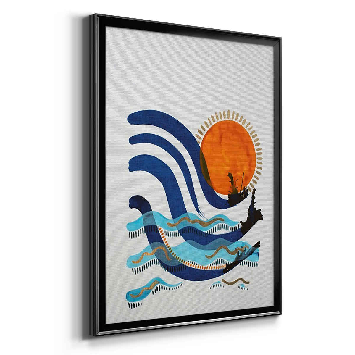 What a Way to Spend the Day - Modern Framed Canvas Print