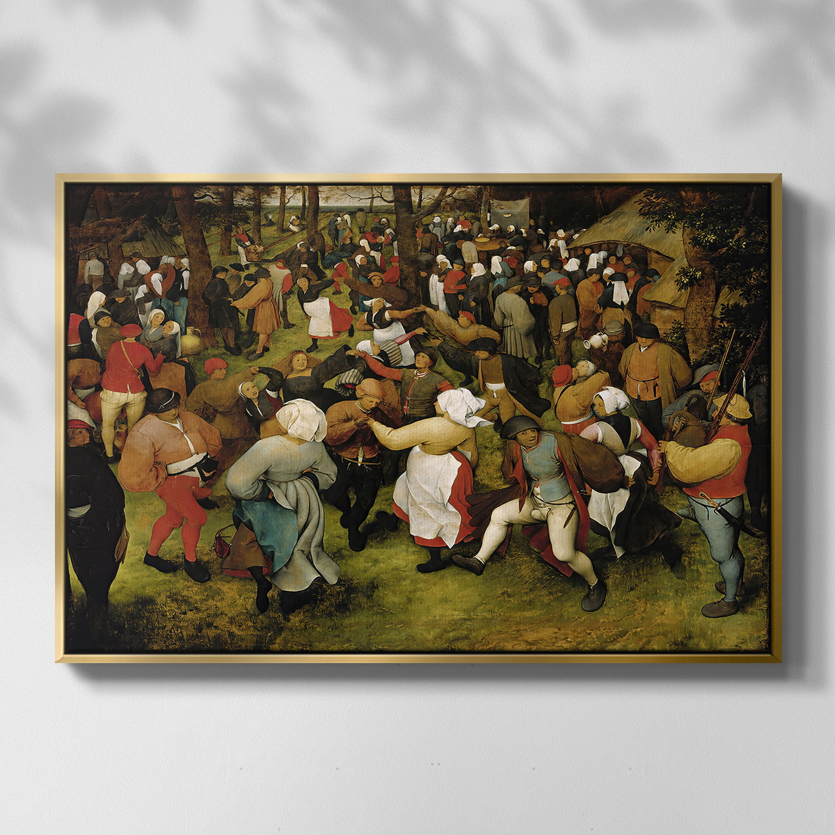 The Wedding Dance, c. 1566 - Floater Framed Canvas Print