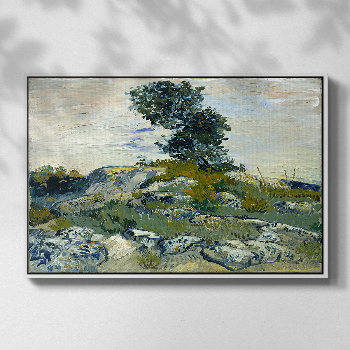 The Rocks, 1888 - Floater Framed Canvas Print
