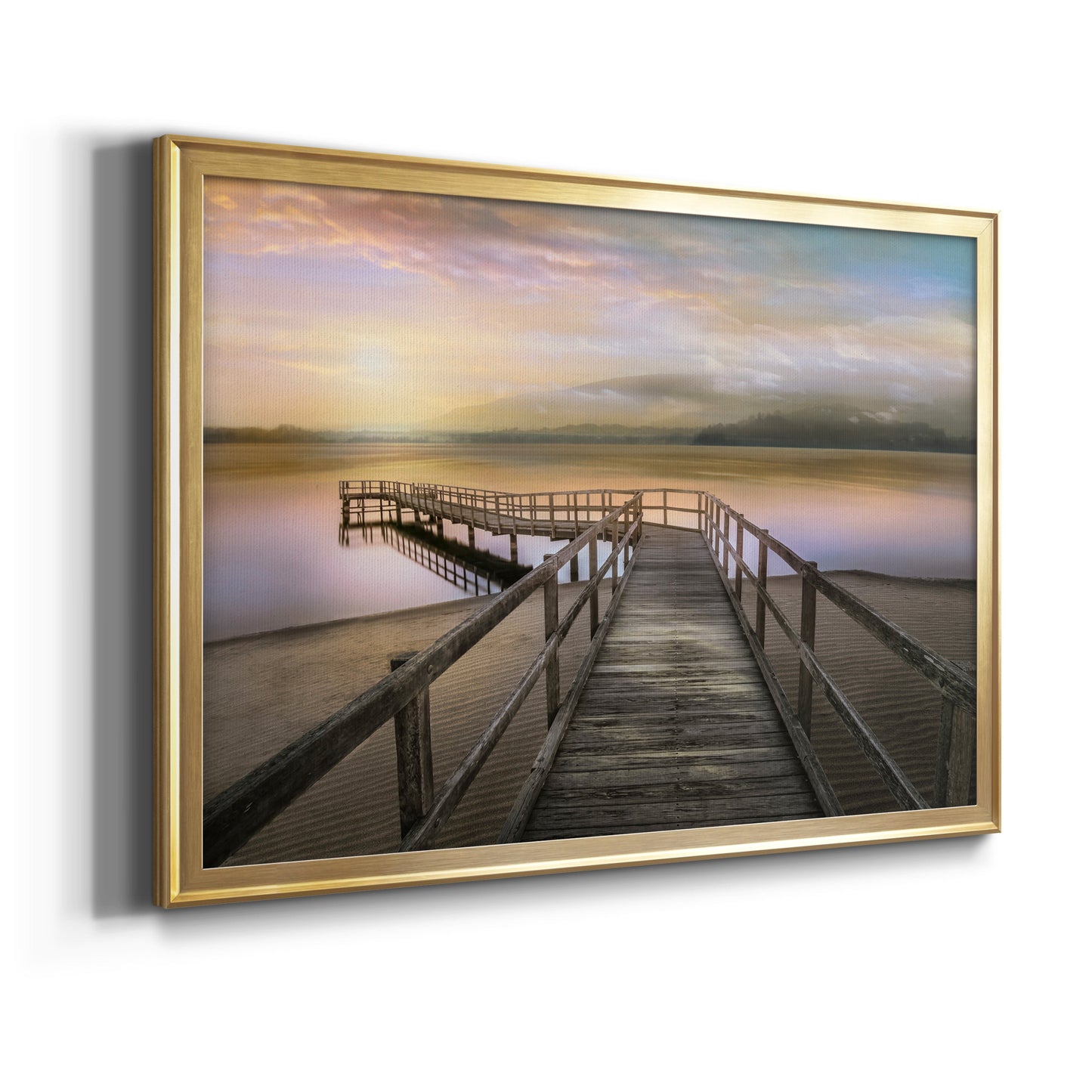 Morning on the Lake Premium Classic Framed Canvas - Ready to Hang