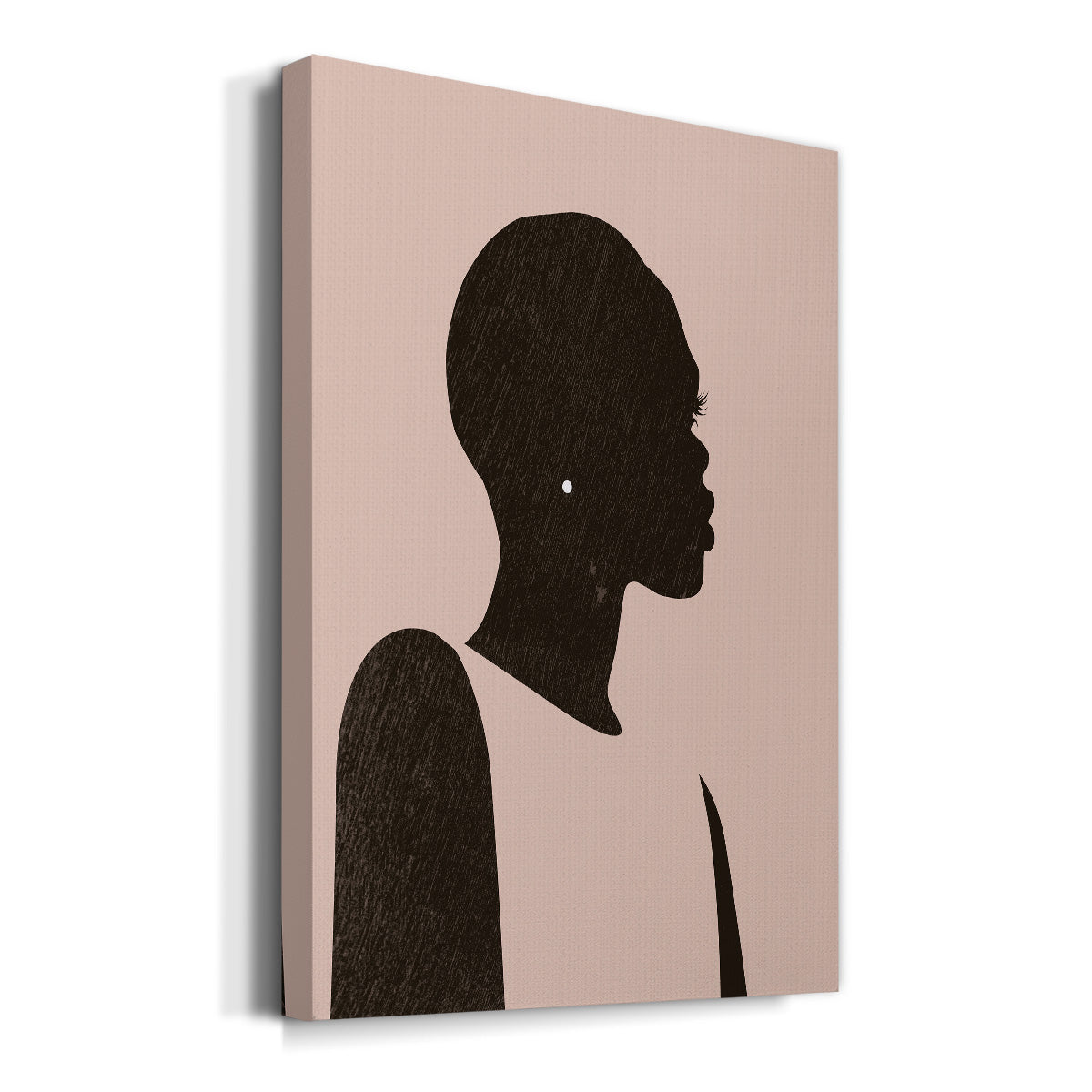 Pink Silhouette II Premium Gallery Wrapped Canvas - Ready to Hang