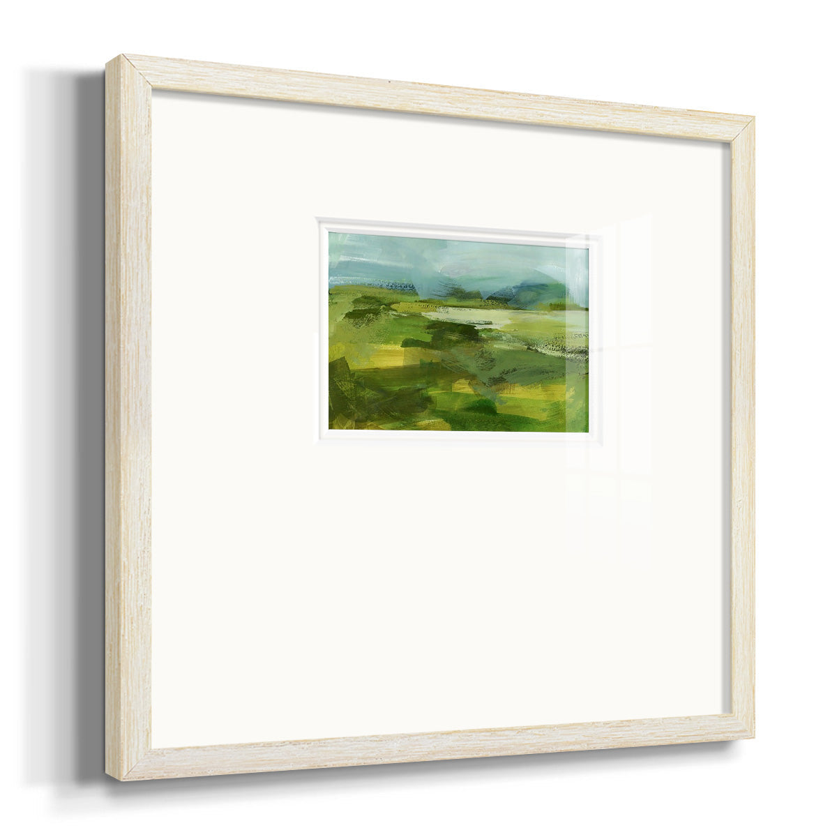 Emerald View IV Premium Framed Print Double Matboard