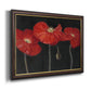 Poppy Trio I Premium Framed Canvas- Ready to Hang