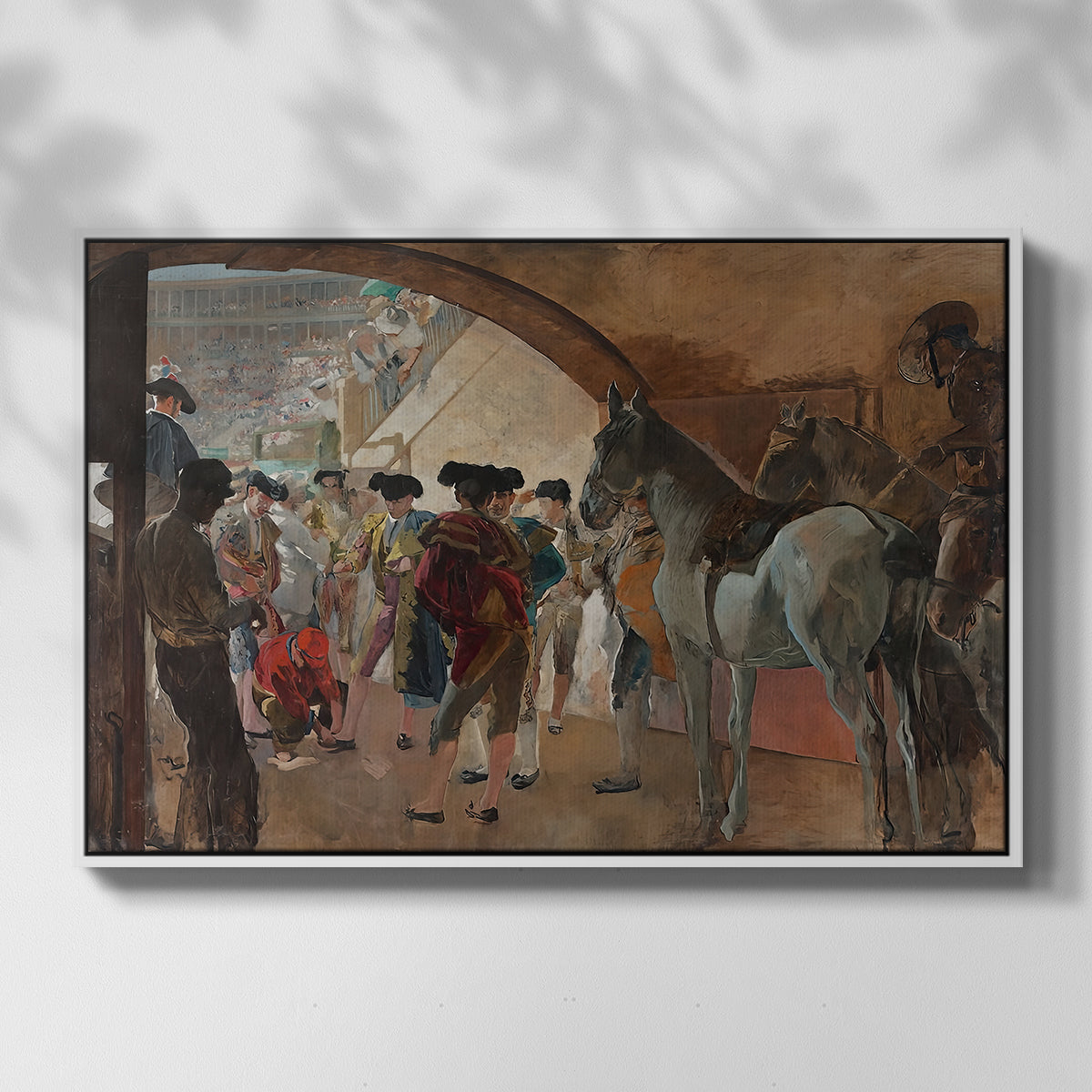 Before the Bullfight (Antes de la corrida), c. 1900 - Floater Framed Canvas Print