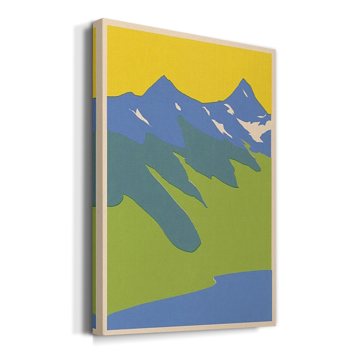 Bright Glacial Lake II Premium Gallery Wrapped Canvas - Ready to Hang