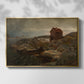 A Fisherman's Home, Lillesand, 1858 - Floater Framed Canvas Print
