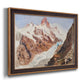 Schreckhorn, Eismeer - Ornate Framed Canvas Print