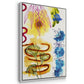Flower Power II - Floater Framed Canvas Print