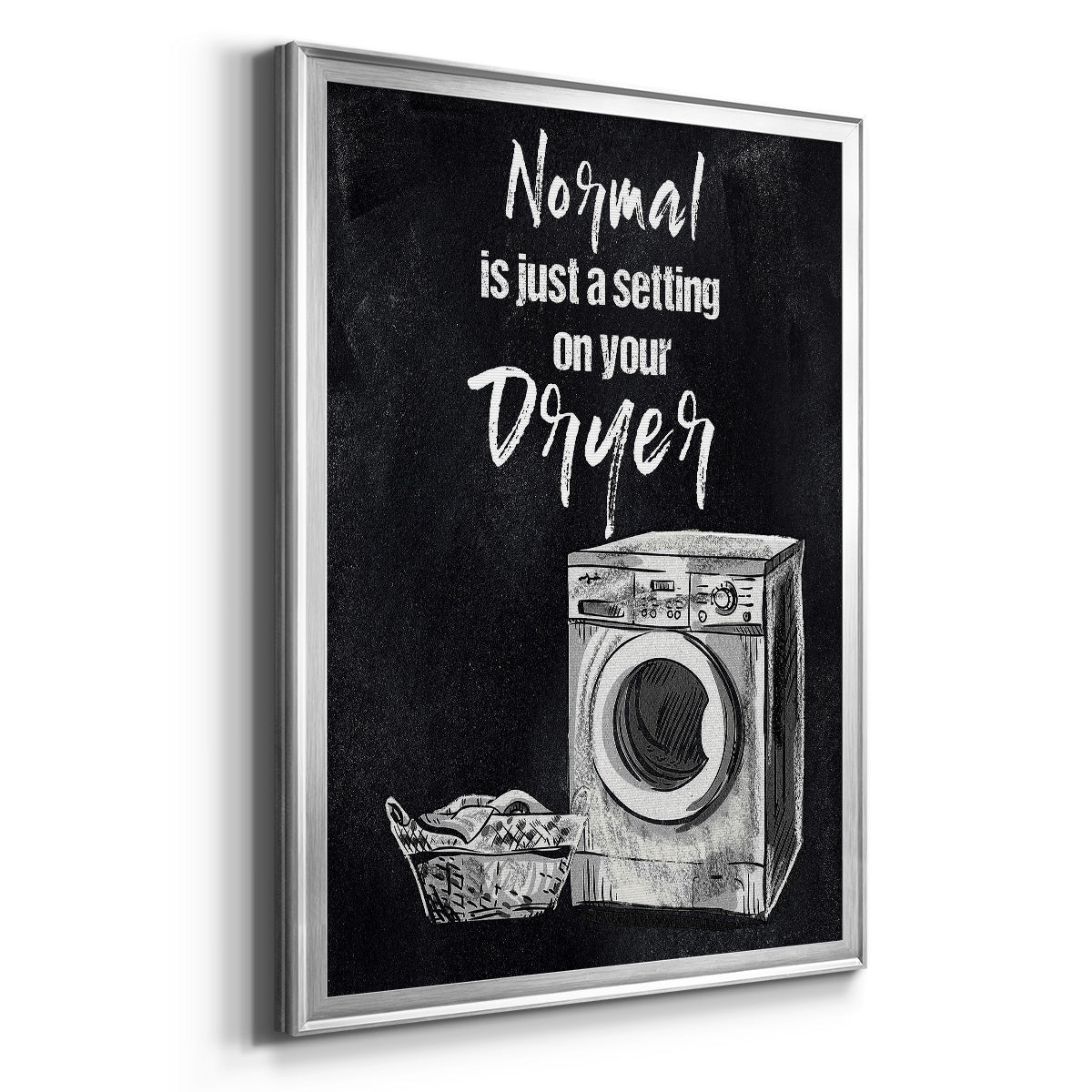 Normal Is Just A Setting - Modern Framed Canvas Print