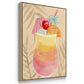 Tropical Cocktail I - Framed Premium Gallery Wrapped Canvas L Frame 3 Piece Set - Ready to Hang