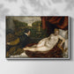Venus with an Organist and a Dog, c. 1550 - Floater Framed Canvas Print