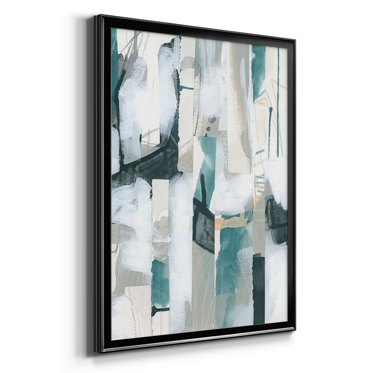 Sea Cavern Strata III - Modern Framed Canvas Print