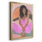 Curly Lady IV - Modern Framed Canvas Print