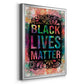 Graffiti Black Lives Matter - Modern Framed Canvas Print