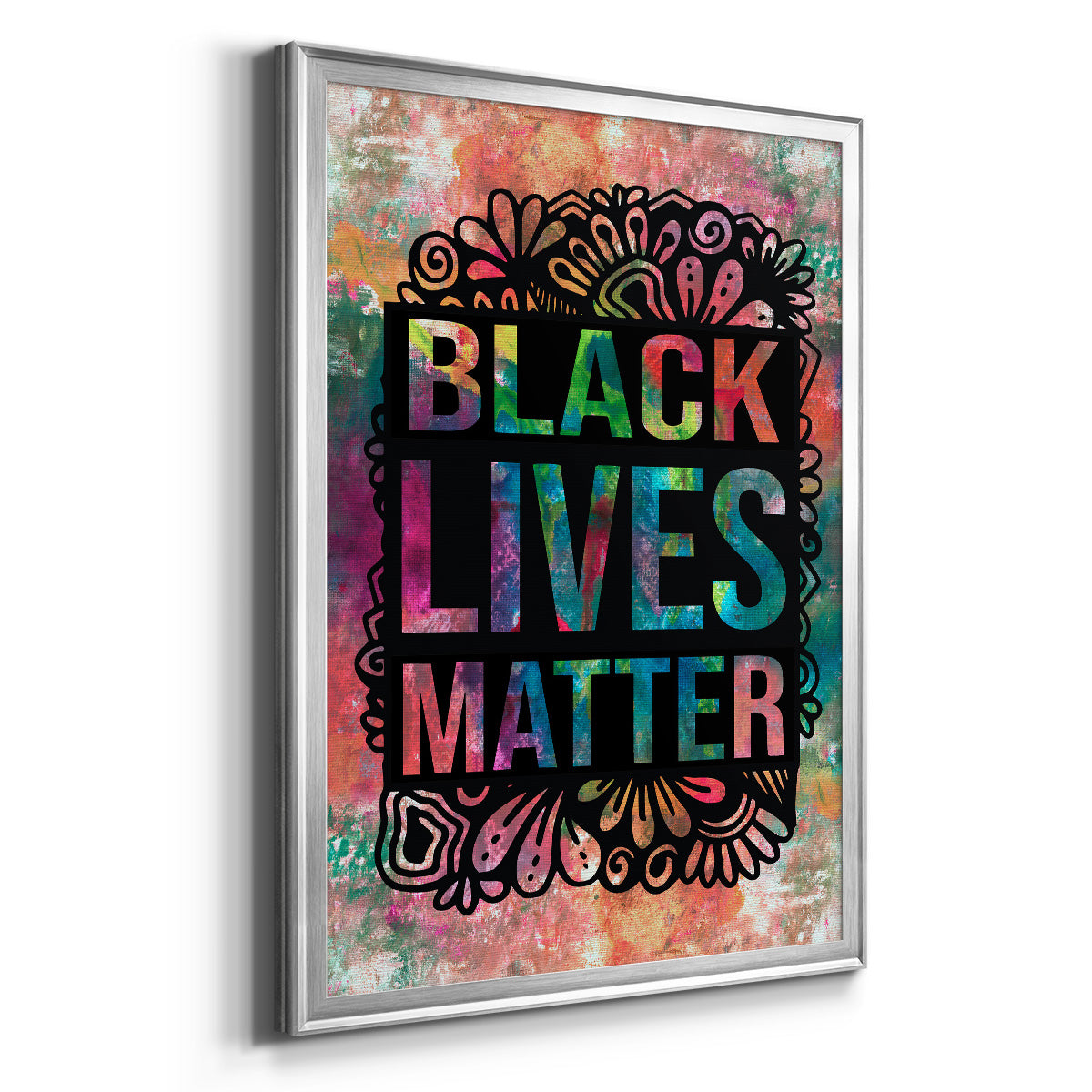 Graffiti Black Lives Matter - Modern Framed Canvas Print