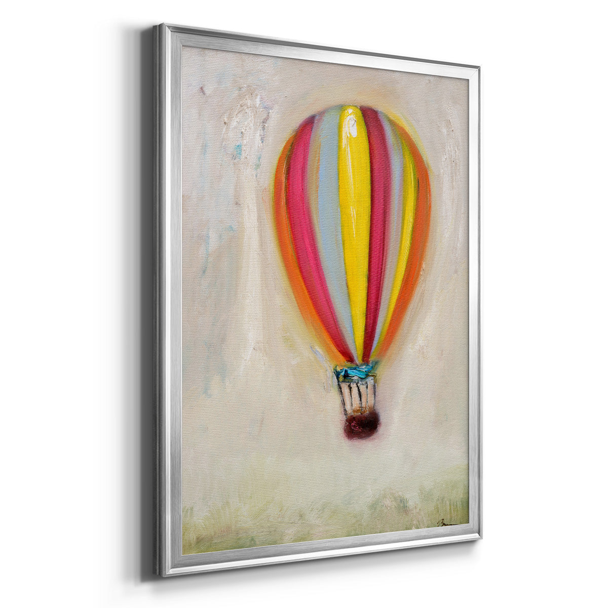 Lucky Hot Air Balloon -  Framed Canvas Print