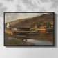 Landingsbrygge Husvik, Drøbak, 1875 - Floater Framed Canvas Print