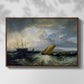 Sheerness as Seen from the Nore, 1808 - Floater Framed Canvas Print