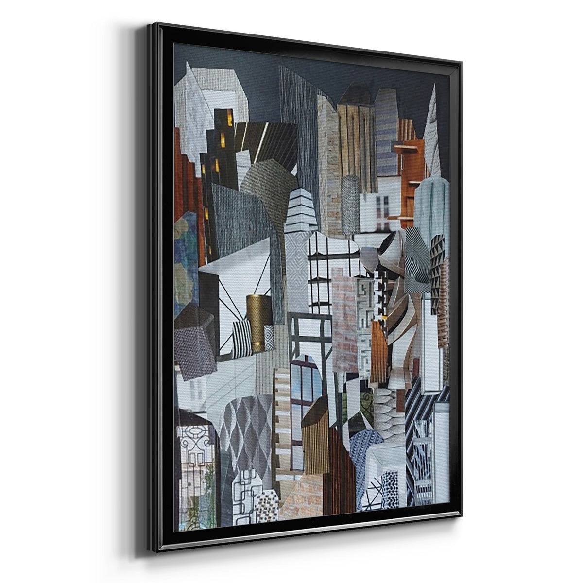 Western Metropolis - Modern Framed Canvas Print