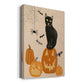 Pumpkin Patch Cats II Premium Gallery Wrapped Canvas - Ready to Hang