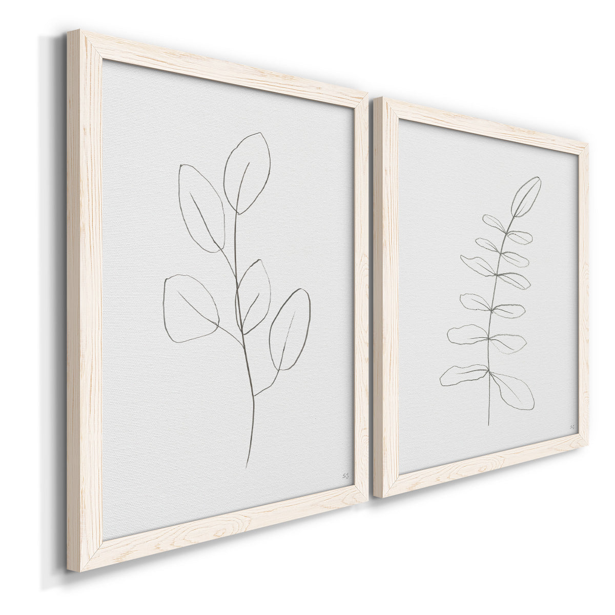 Botanical Gesture III - Premium Framed Canvas 2 Piece Set - Ready to Hang