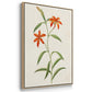 Flowers of the Seasons I - Framed Premium Gallery Wrapped Canvas L Frame 3 Piece Set - Ready to Hang