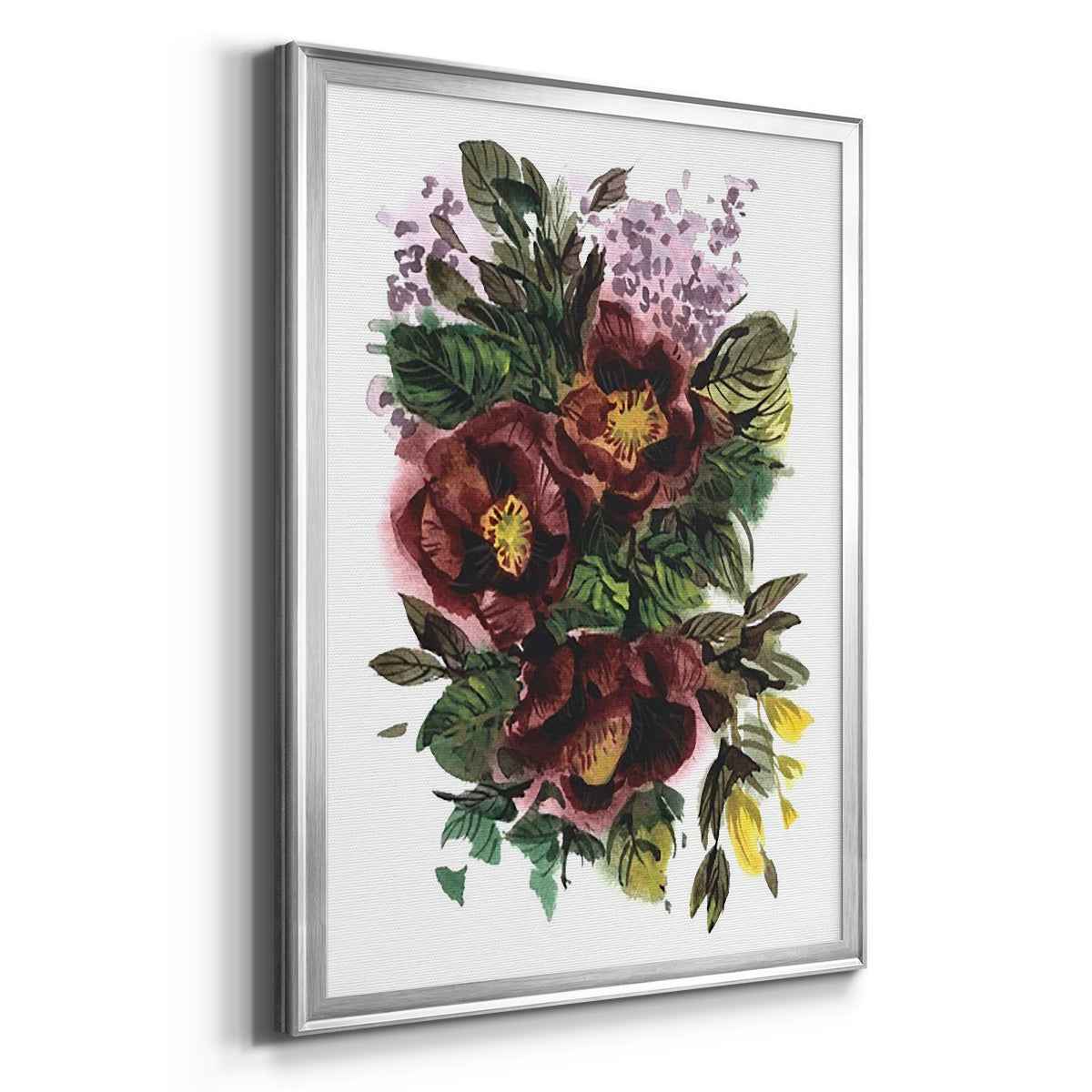 Garden Bouquets II - Modern Framed Canvas Print