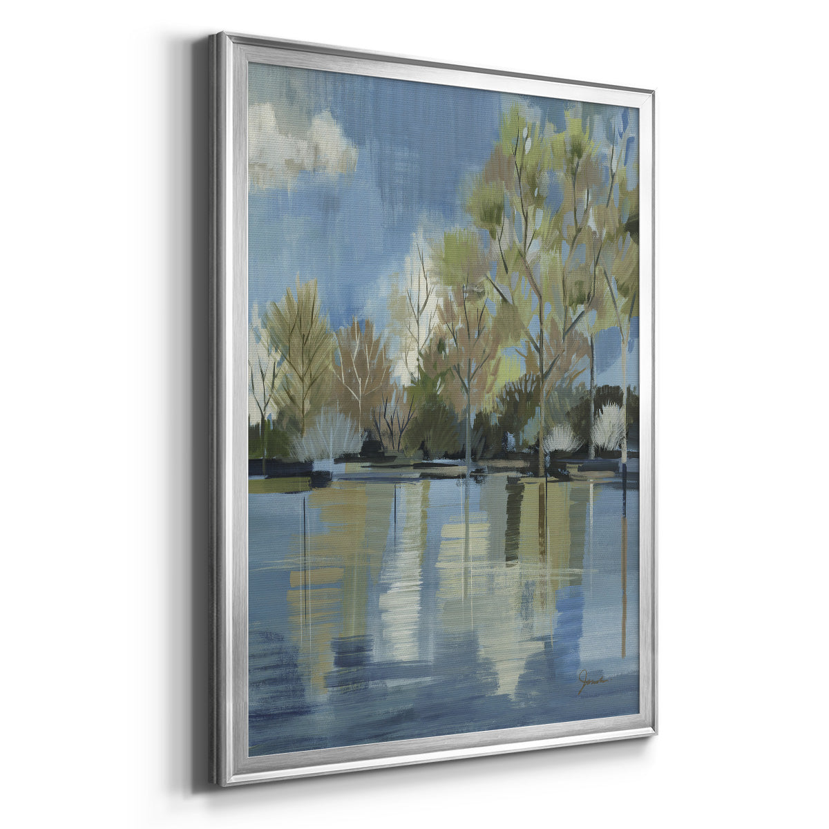 Enchanted Forest I - Modern Framed Canvas Print