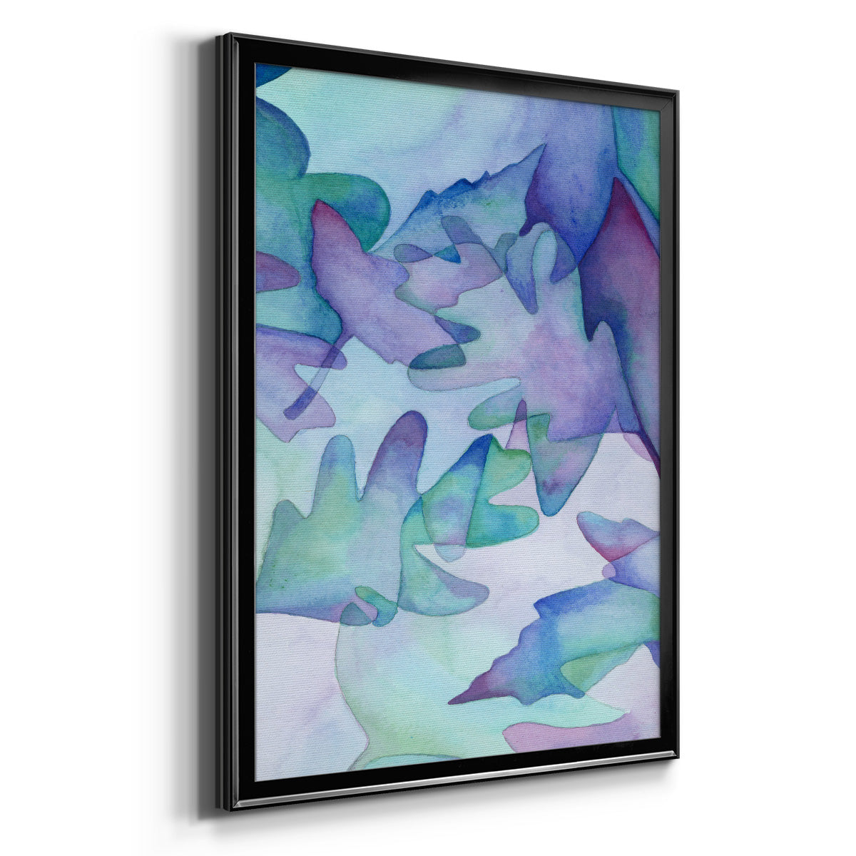 Fallen Leaves - Modern Framed Canvas Print