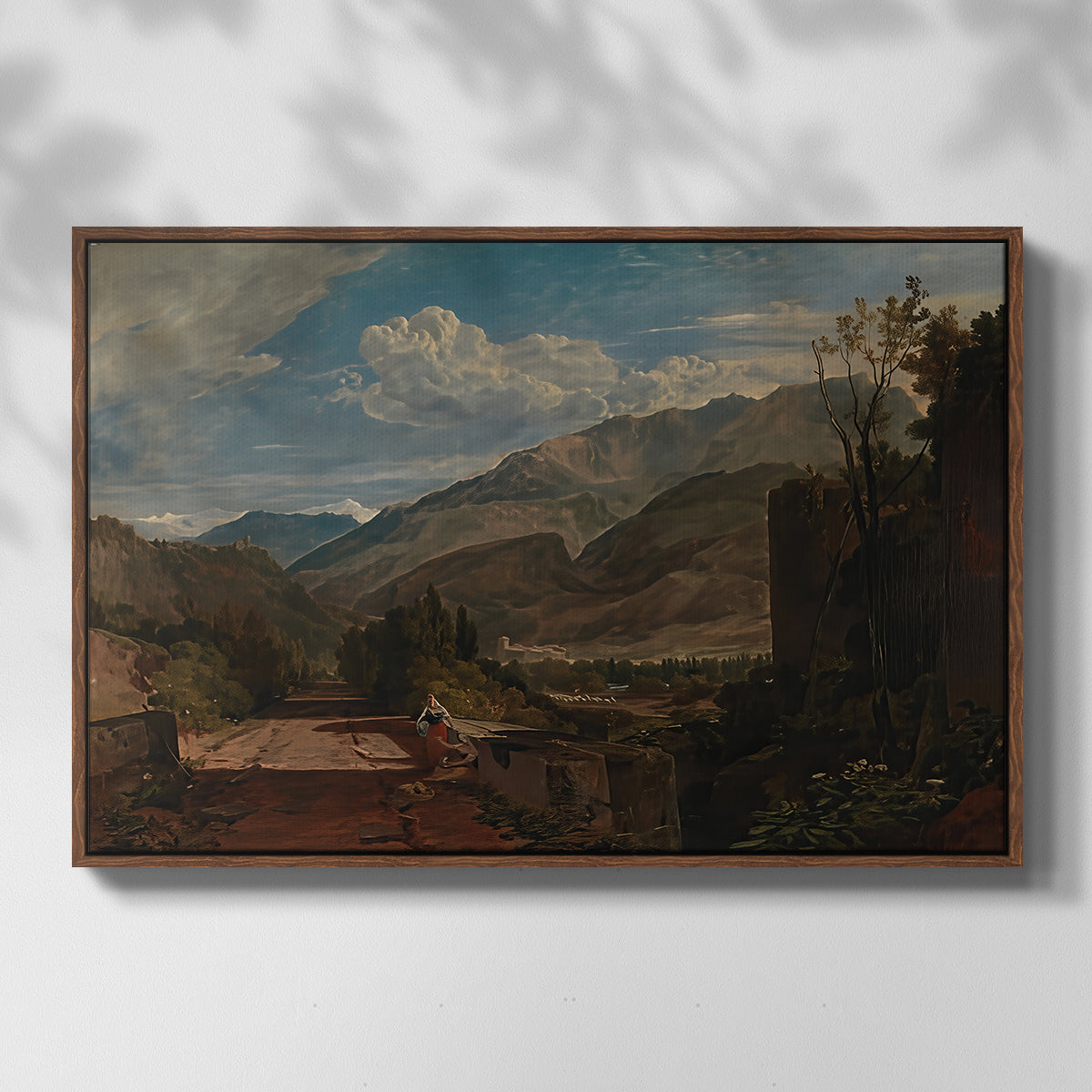 Bonneville, Savoy, 1803 - Floater Framed Canvas Print
