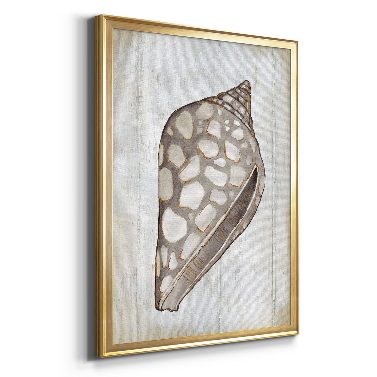Ocean Cone I - Modern Framed Canvas Print