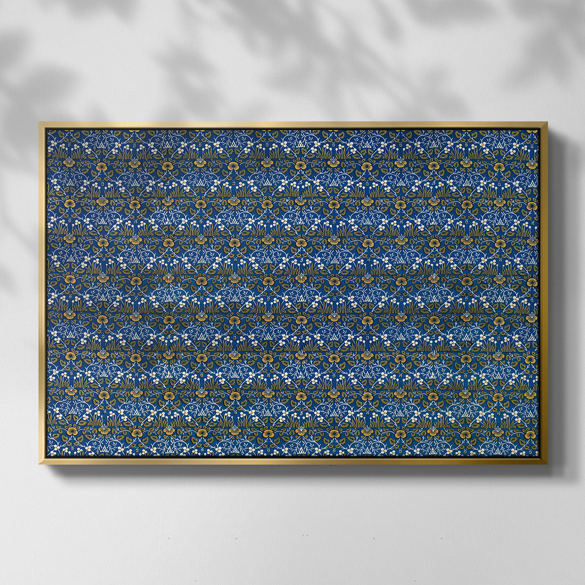 Eyebright, Green and Yellow Design, c. 1883 - Floater Framed Canvas Print