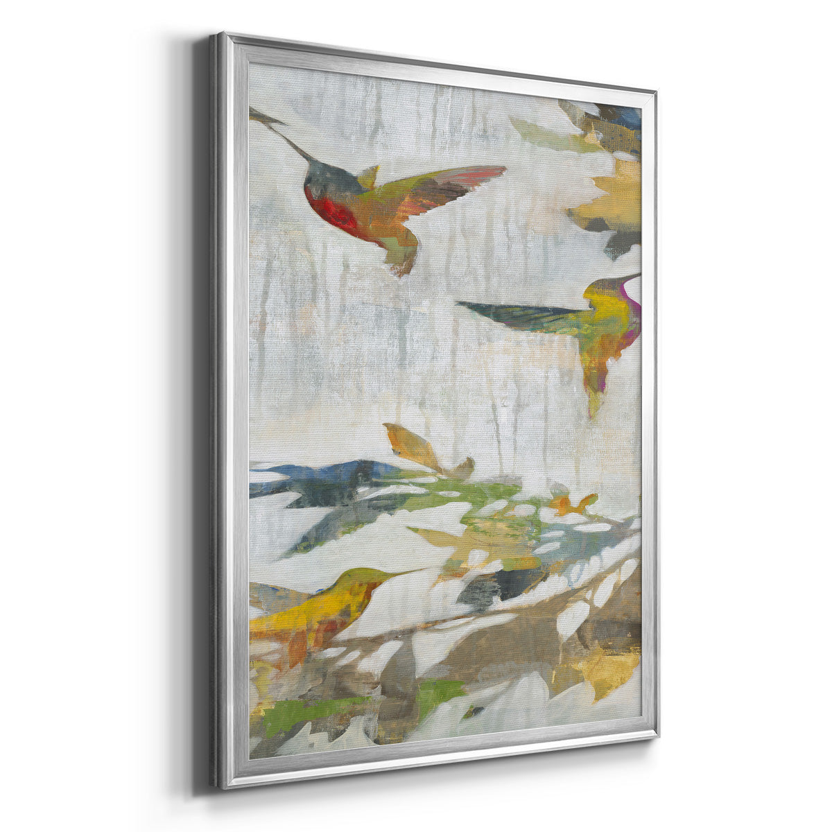 Garden Party V2 - Modern Framed Canvas Print